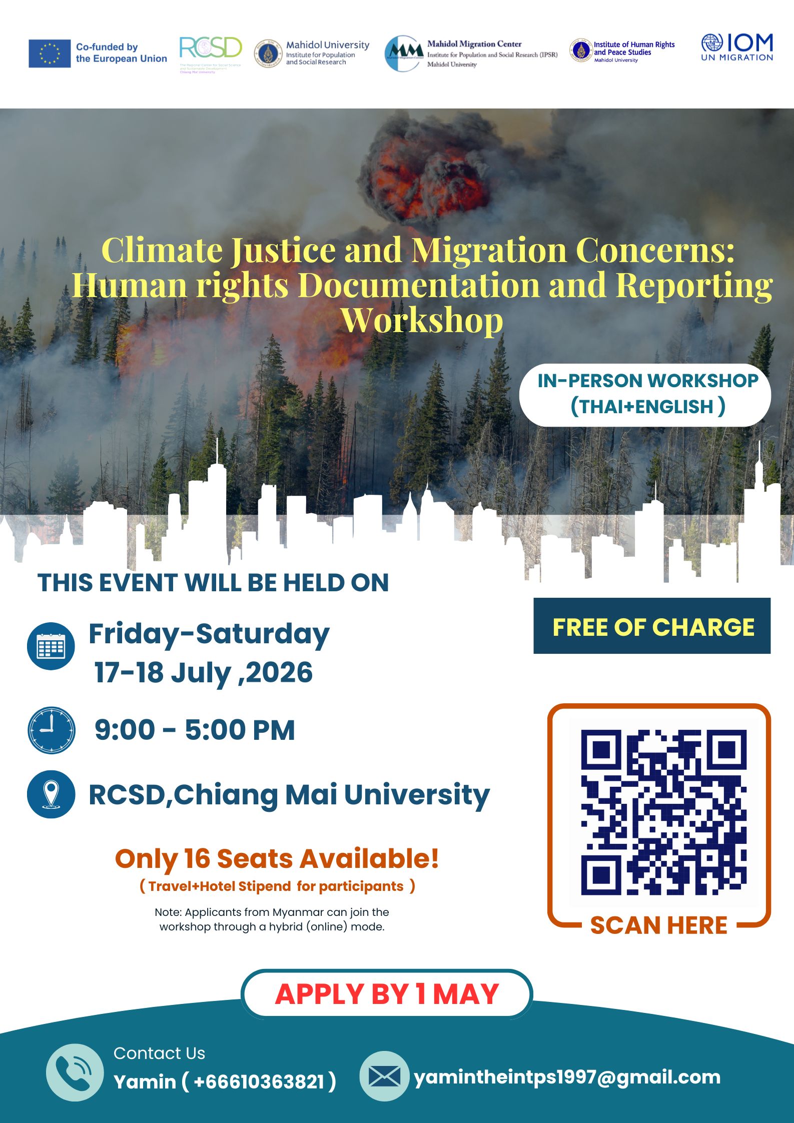 Call for Applicants |  Climate Justice and Migration Concerns:  Human rights Documentation and Reporting Workshop